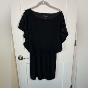 White House Black Market Button Shoulder Cocktail Dress women’s size small